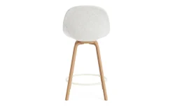 Normann Copenhagen - Mat Bar Chair 65 cm Full Upholstery Beech/Cream - Hallingdal 110