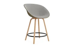 Normann Copenhagen - Mat Bar Armchair 65 cm Front Upholstery Seaweed Beech/Black - Remix 133