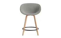 Normann Copenhagen - Mat Bar Armchair 65 cm Front Upholstery Seaweed Beech/Black - Remix 133