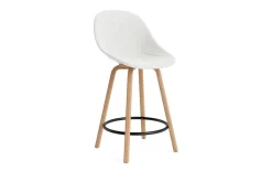 Normann Copenhagen - Mat Bar Chair 65 cm Full Upholstery Beech/Black - Hallingdal 110