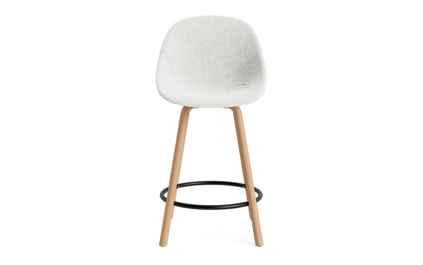 Normann Copenhagen - Mat Bar Chair 65 cm Full Upholstery Beech/Black - Hallingdal 110