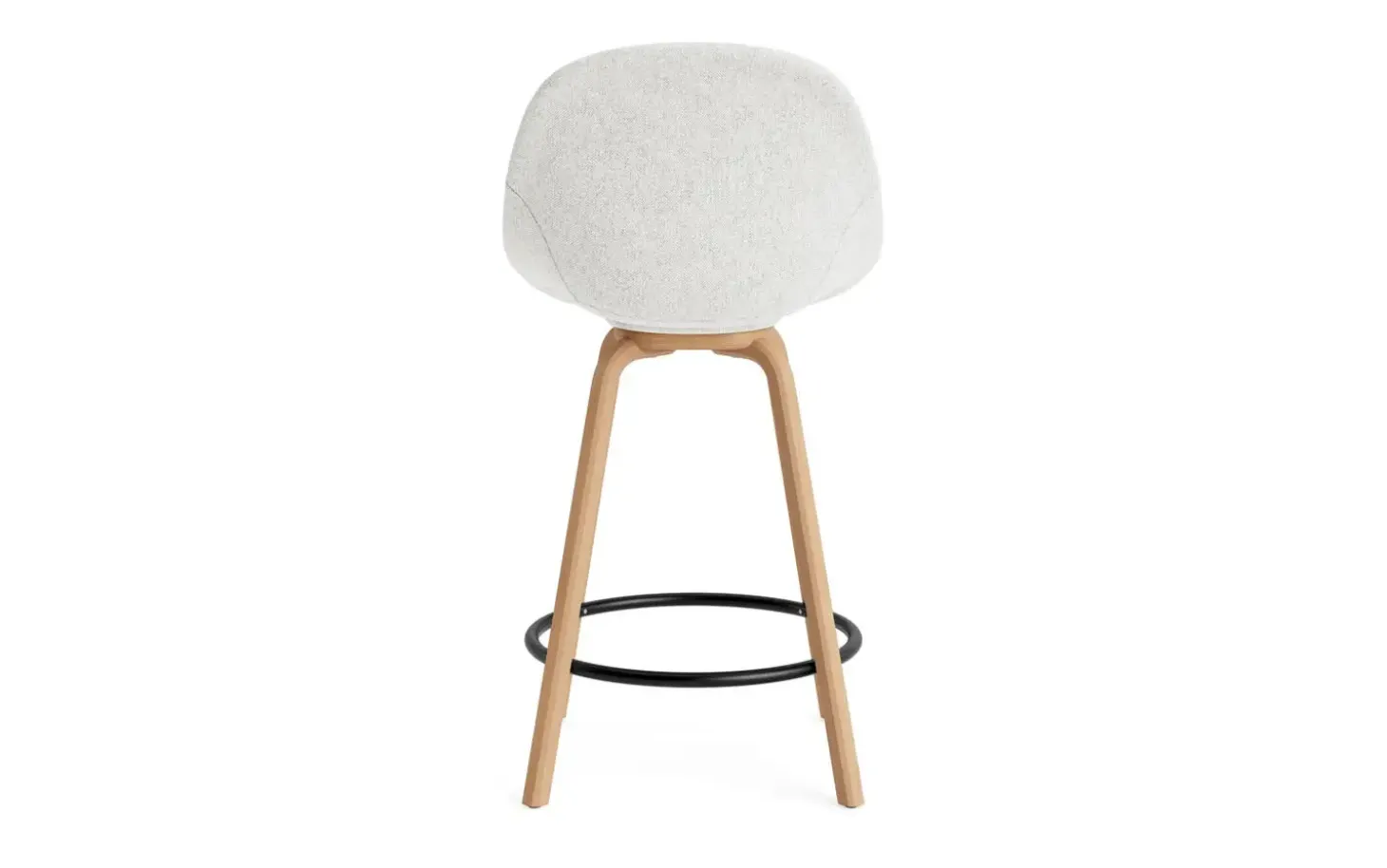 Normann Copenhagen - Mat Bar Chair 65 cm Full Upholstery Beech/Black - Hallingdal 110