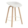 Normann Copenhagen - Mat Barstool 65 cm Full Upholstery Beech/Cream - Hallingdal 110