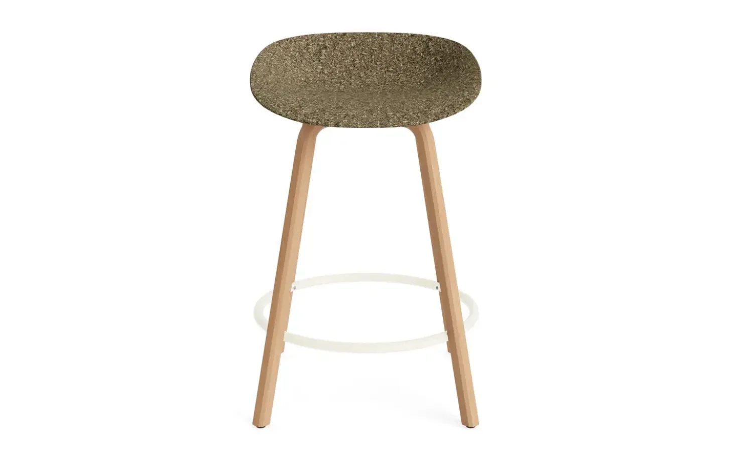 Normann Copenhagen - Mat Barstool 65 cm Beech/Cream