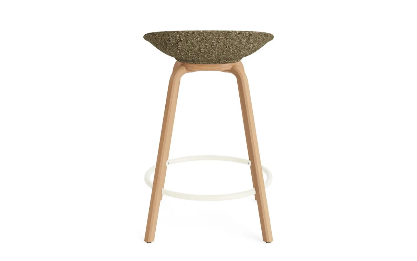Normann Copenhagen - Mat Barstool 65 cm Beech/Cream