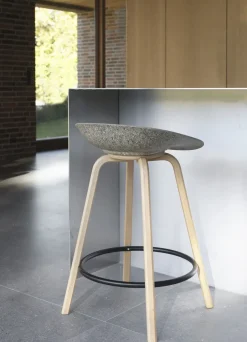Normann Copenhagen - Mat Barstool 65 cm Beech/Cream