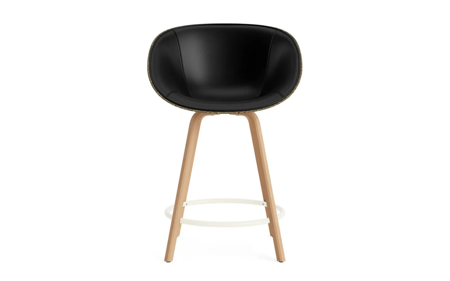 Normann Copenhagen - Mat Bar Armchair 65 cm Front Upholstery Seaweed Beech/Cream - Ultra 41599