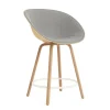Normann Copenhagen - Mat Bar Armchair 65 cm Front Upholstery Hemp Beech/Cream - Remix 133