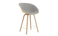 Normann Copenhagen - Mat Bar Armchair 65 cm Front Upholstery Hemp Beech/Cream - Remix 133