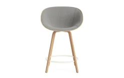 Normann Copenhagen - Mat Bar Armchair 65 cm Front Upholstery Hemp Beech/Cream - Remix 133
