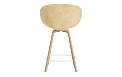 Normann Copenhagen - Mat Bar Armchair 65 cm Front Upholstery Hemp Beech/Cream - Remix 133