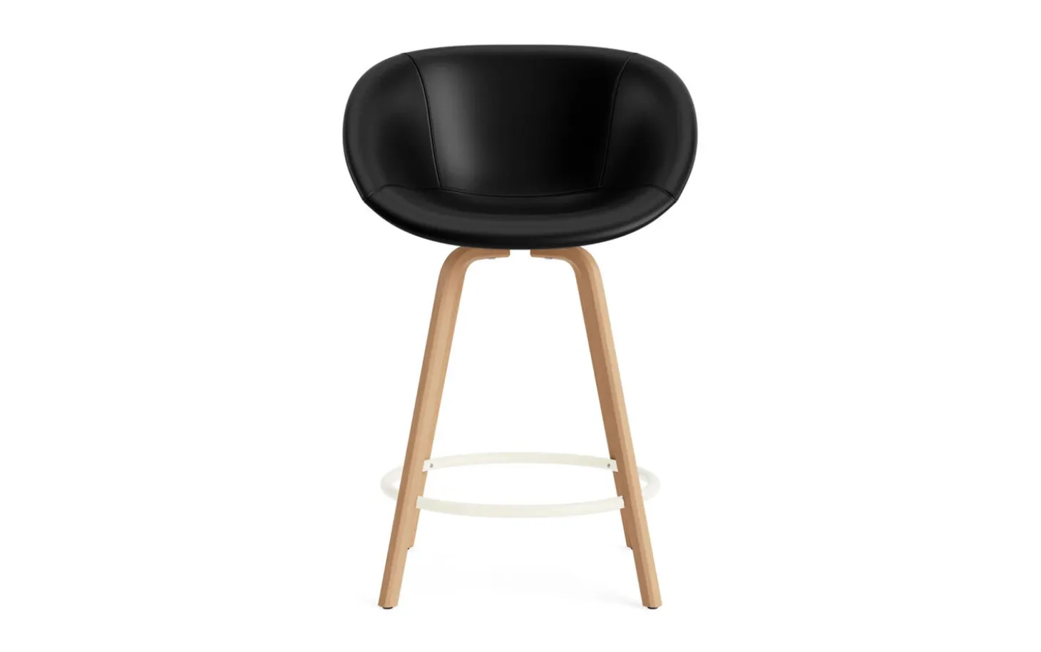 Normann Copenhagen - Mat Bar Armchair 65 cm Full Upholstery Beech/Cream - Ultra 41599