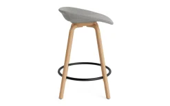 Normann Copenhagen - Mat Barstool 65 cm Full Upholstery Beech/Black - Remix 133