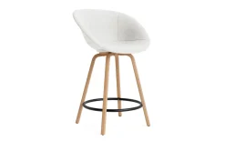 Normann Copenhagen - Mat Bar Armchair 65 cm Full Upholstery Beech/Black - Hallingdal 110