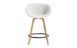 Normann Copenhagen - Mat Bar Armchair 65 cm Full Upholstery Beech/Black - Hallingdal 110