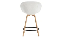 Normann Copenhagen - Mat Bar Armchair 65 cm Full Upholstery Beech/Black - Hallingdal 110