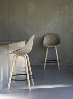 Normann Copenhagen - Mat Bar Chair 65 cm Beech/Cream - Seaweed