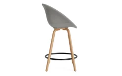 Normann Copenhagen - Mat Bar Armchair 65 cm Full Upholstery Beech/Black - Remix 133