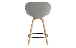Normann Copenhagen - Mat Bar Armchair 65 cm Full Upholstery Beech/Black - Remix 133