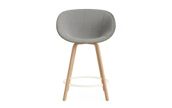 Normann Copenhagen - Mat Bar Armchair 65 cm Front Upholstery Seaweed Beech/Cream - Remix 133