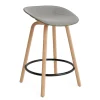 Normann Copenhagen - Mat Barstool 65 cm Front Upholstery Seaweed Beech/Black - Remix 133