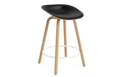 Normann Copenhagen - Mat Barstool 65 cm Front Upholstery Hemp Beech/Cream - Ultra 41599