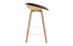 Normann Copenhagen - Mat Barstool 65 cm Front Upholstery Hemp Beech/Cream - Ultra 41599