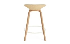 Normann Copenhagen - Mat Barstool 65 cm Front Upholstery Hemp Beech/Cream - Ultra 41599