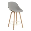 Normann Copenhagen - Mat Bar Chair 65 cm Front Upholstery Seaweed Beech/Cream - Remix 133