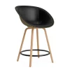 Normann Copenhagen - Mat Bar Armchair 65 cm Front Upholstery Seaweed Beech/Black - Ultra 41599