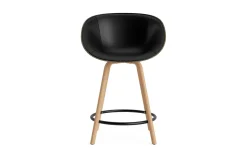 Normann Copenhagen - Mat Bar Armchair 65 cm Front Upholstery Seaweed Beech/Black - Ultra 41599