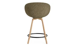Normann Copenhagen - Mat Bar Armchair 65 cm Front Upholstery Seaweed Beech/Black - Ultra 41599