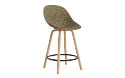 Normann Copenhagen - Mat Bar Chair 65 cm Beech/Black - Seaweed
