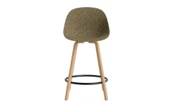 Normann Copenhagen - Mat Bar Chair 65 cm Beech/Black - Seaweed