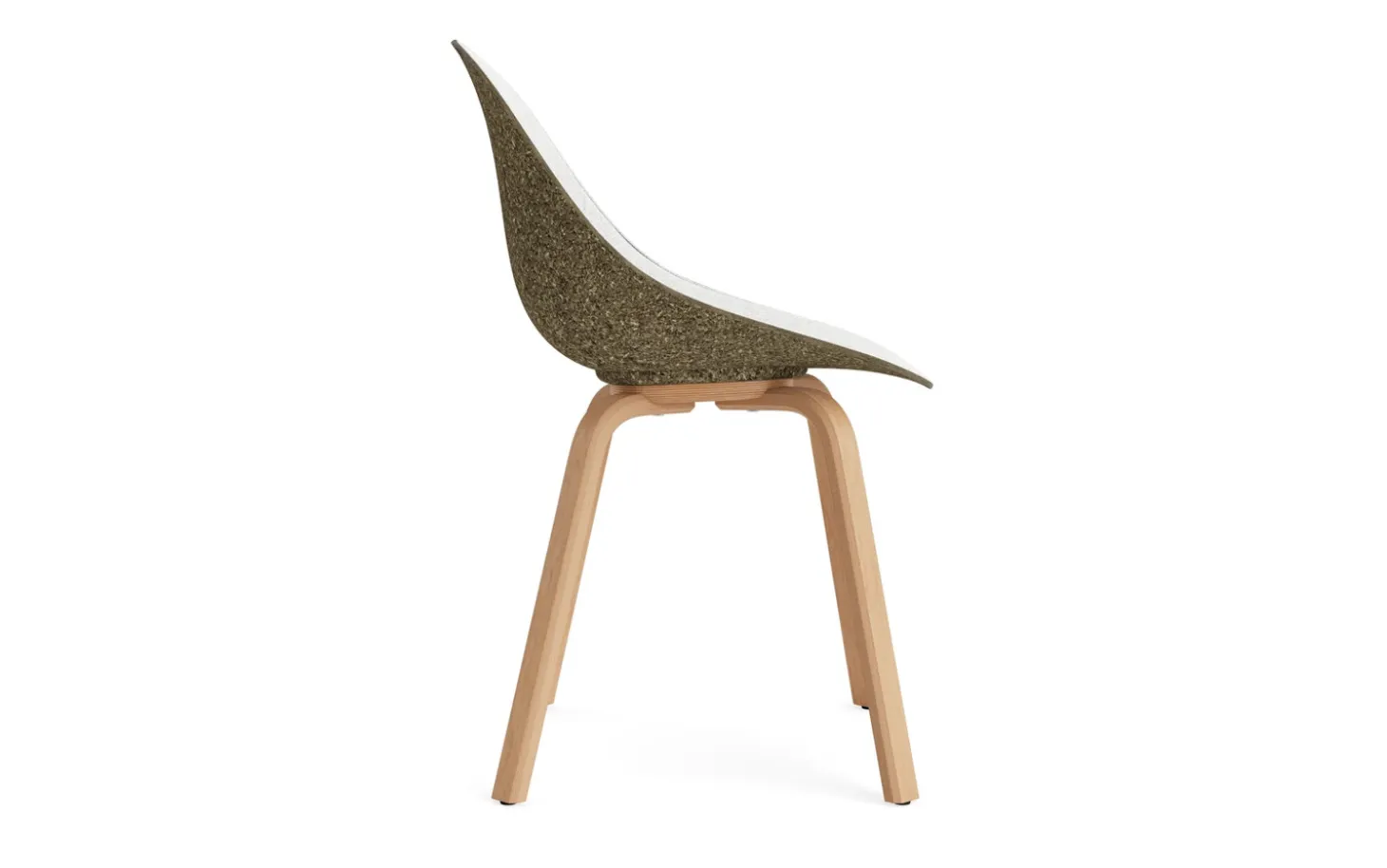 Normann Copenhagen - Mat Chair Front Upholstery Seaweed Beech - Hallingdal 110