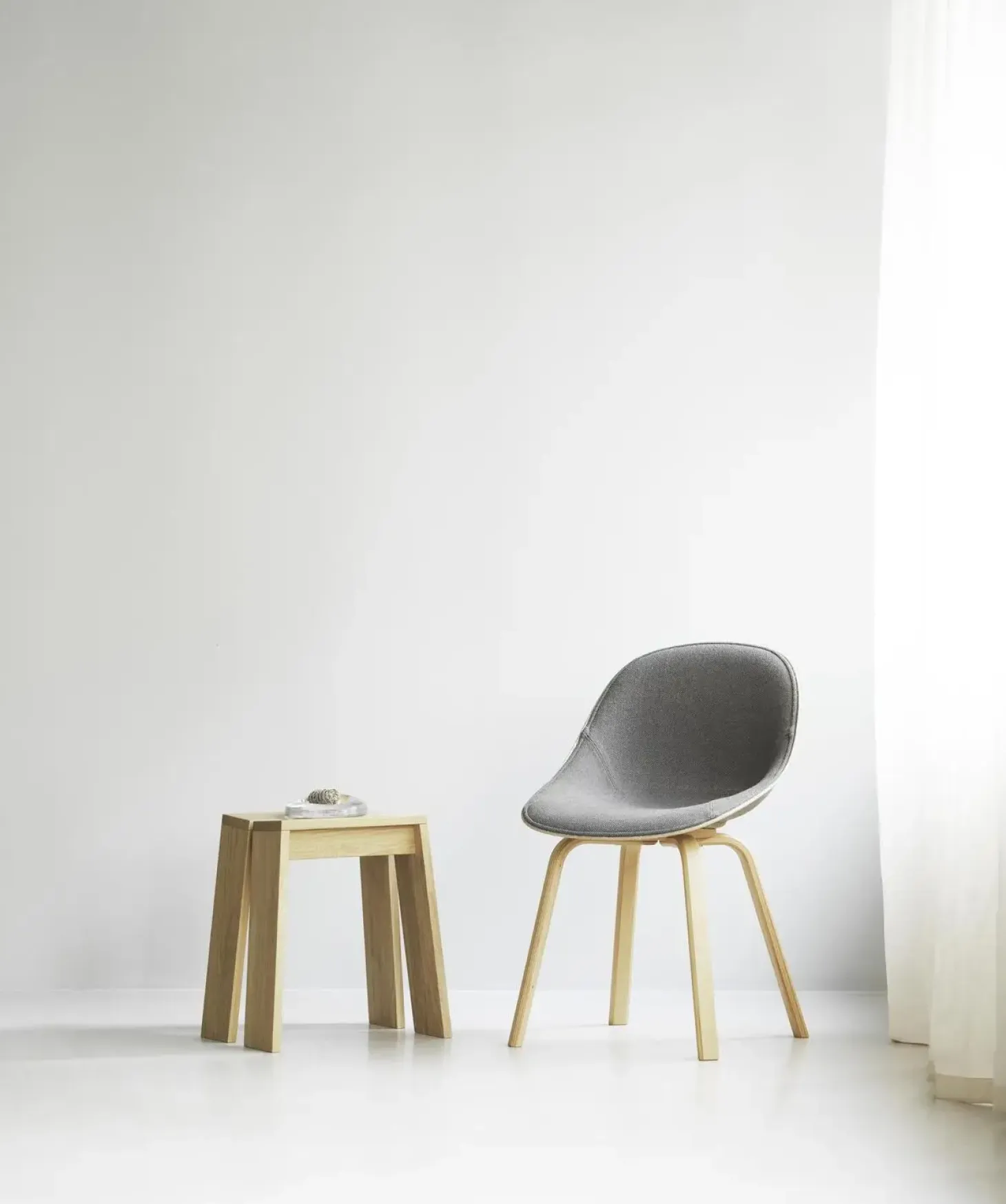 Normann Copenhagen - Mat Chair Front Upholstery Seaweed Beech - Remix 133