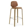 Normann Copenhagen - My Chair Barstool 75 cm Front Upholstery Walnut