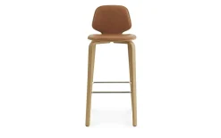 Normann Copenhagen - My Chair Barstool 75 cm Front Upholstery Walnut