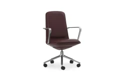 Normann Copenhagen - Off Armchair Low 5W Gas Lift Alu With Cushion
