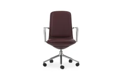 Normann Copenhagen - Off Armchair Low 5W Gas Lift Alu With Cushion