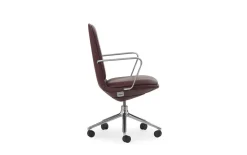 Normann Copenhagen - Off Armchair Low 5W Gas Lift Alu With Cushion