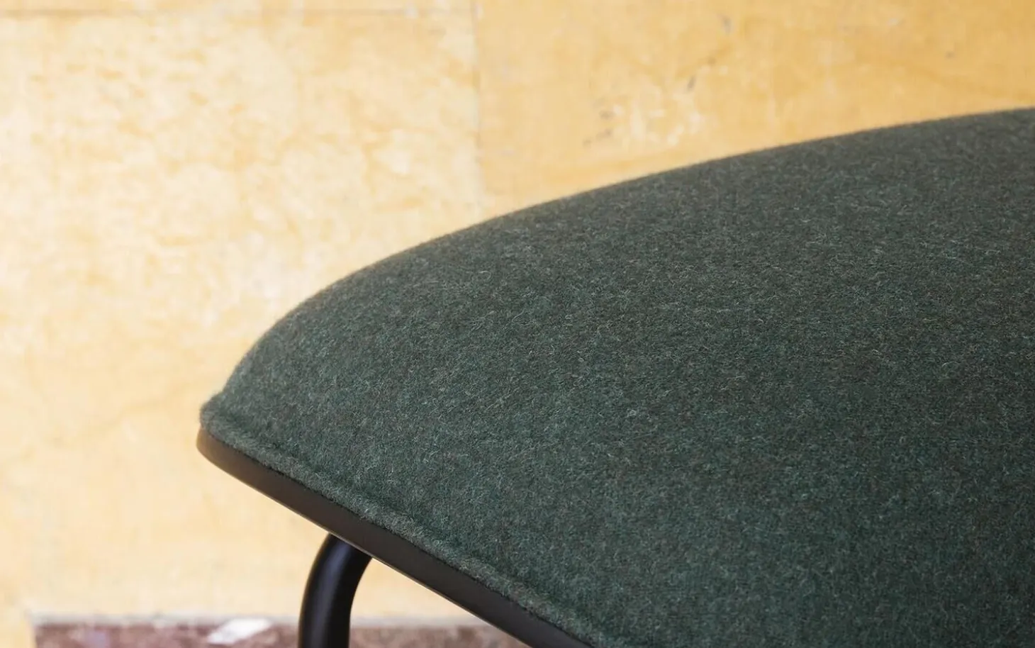 Normann Copenhagen - Pad Footstool Black Steel