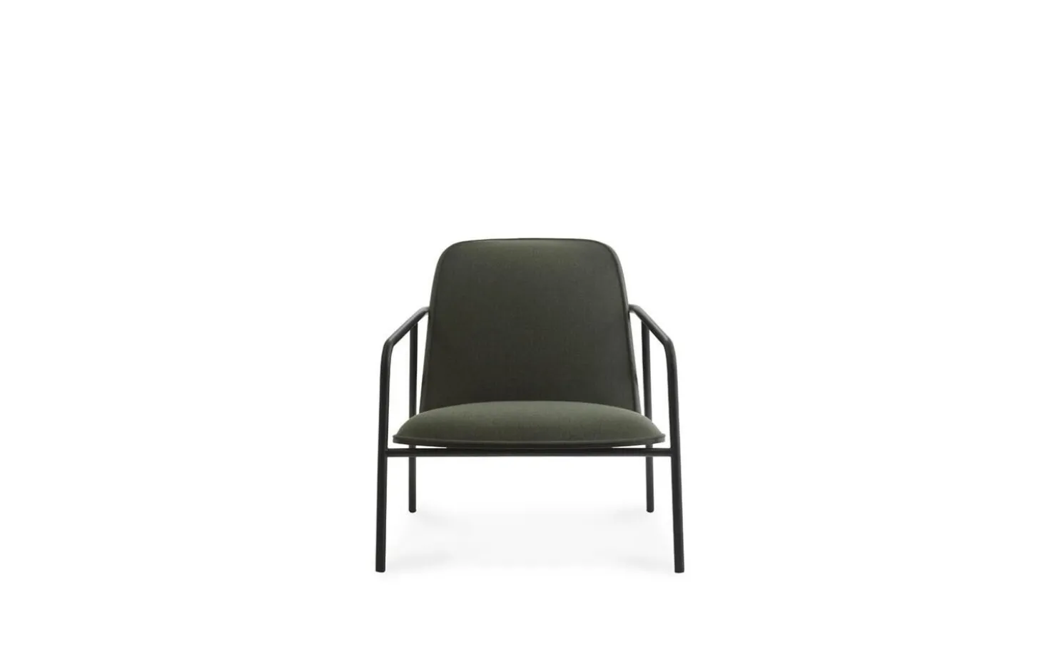 Normann Copenhagen - Pad Lounge Chair Low Black Steel