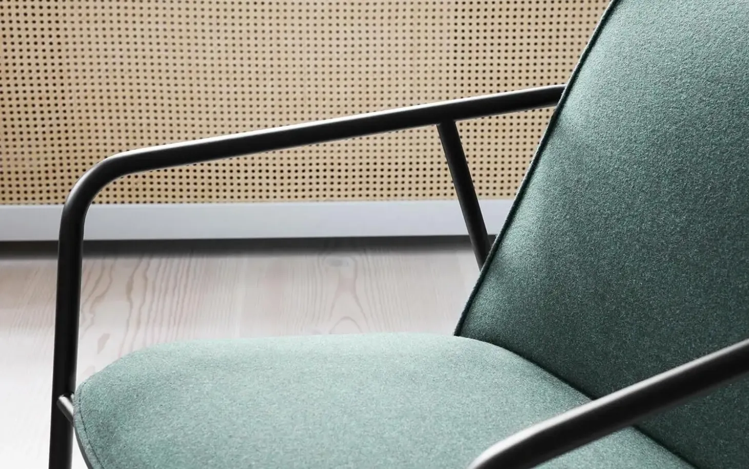 Normann Copenhagen - Pad Lounge Chair Low Black Steel