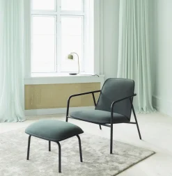 Normann Copenhagen - Pad Lounge Chair Low Black Steel
