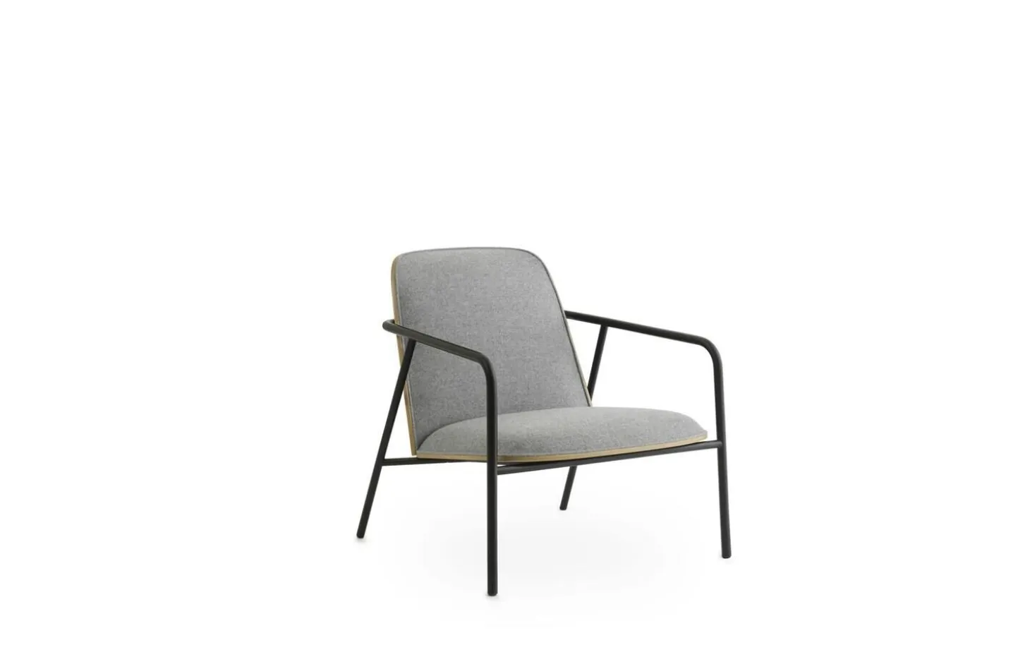 Normann Copenhagen - Pad Lounge Chair Low Black Steel