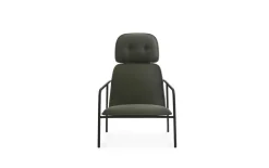 Normann Copenhagen - Pad Lounge Chair High Black Steel