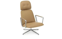 Normann Copenhagen - Pad Lounge Chair High Swivel Alu