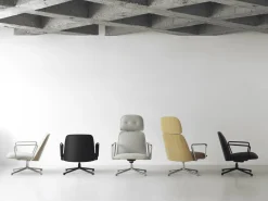 Normann Copenhagen - Pad Lounge Chair Low Swivel Black Alu