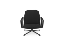 Normann Copenhagen - Pad Lounge Chair Low Swivel Black Alu